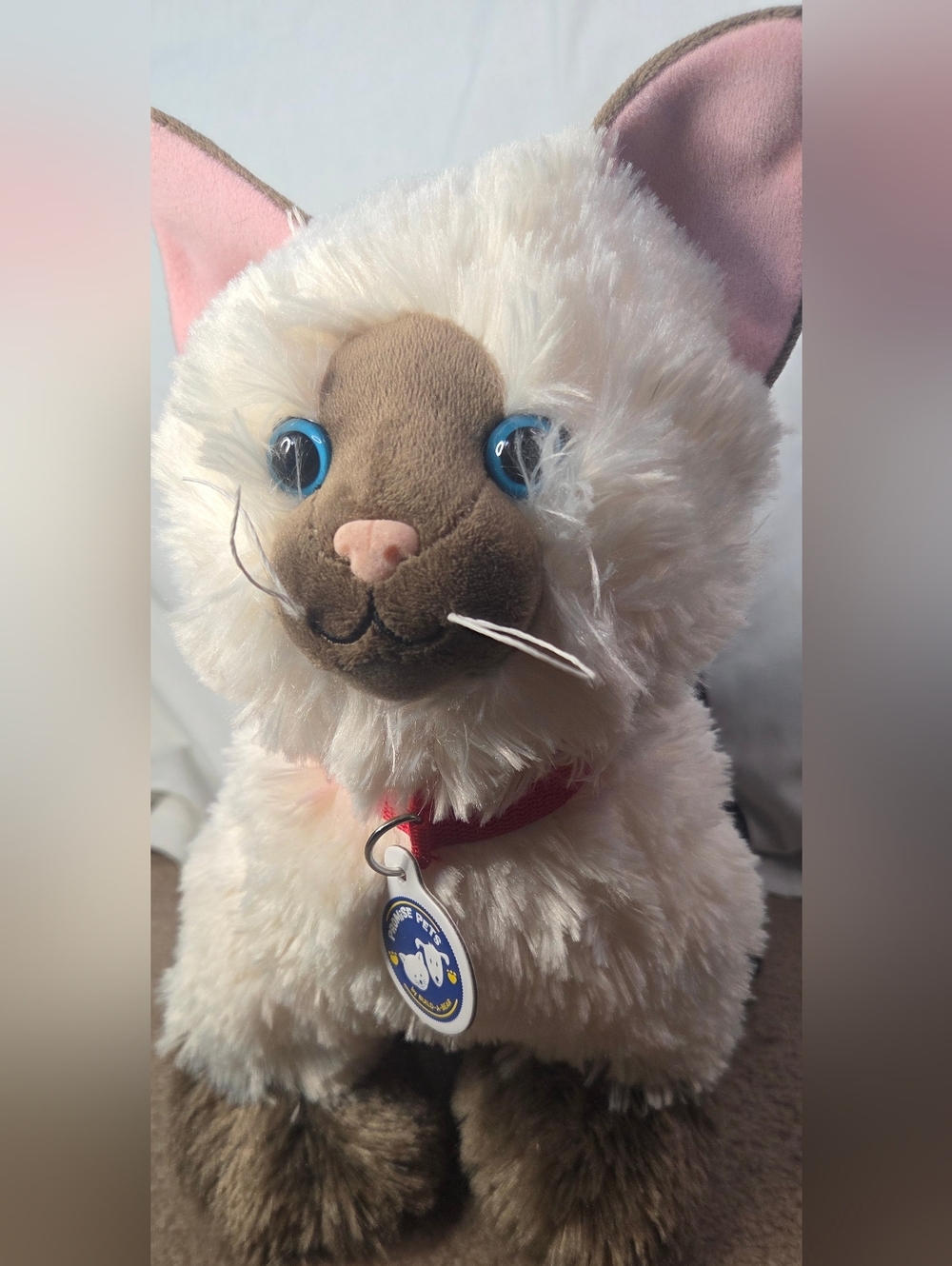 Retired Build A Bear Siamese Himalayan Ragdoll Cat Stuffed Promise Pet BABW